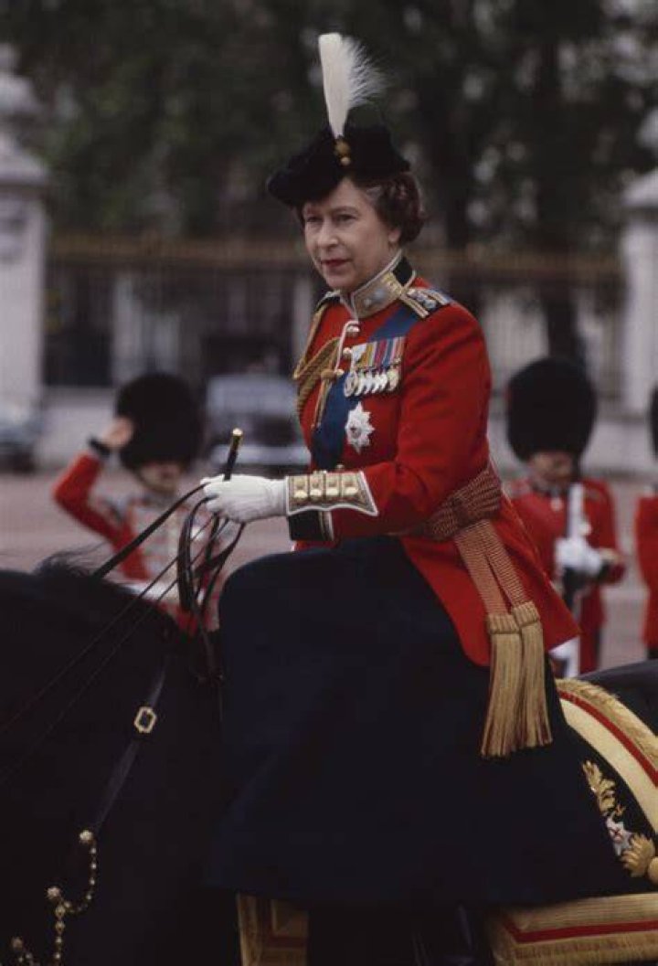 Queen Elizabeth II At Trooping The Colour 2022