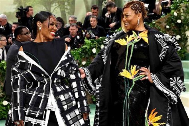 Queen Latifah Out With Her Son
