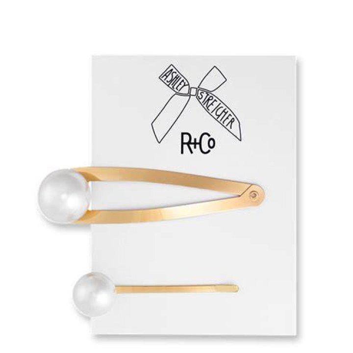 R+Co Pearl Hair Pins, $50, randco.com