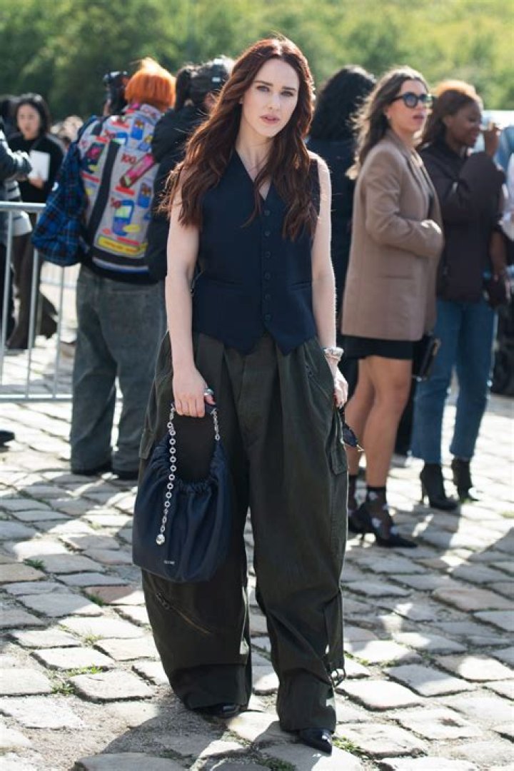 Rachel Brosnahan Arrives At Paris Fashion Week in Dior