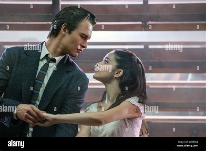 Rachel Zegler, left, and Ansel Elgort present the award for favorite rock artist at the American Music Awards on at Microsoft Theater in Los Angeles 2021 American Music Awards - Show, Los Angeles, United States - 21 Nov 2021