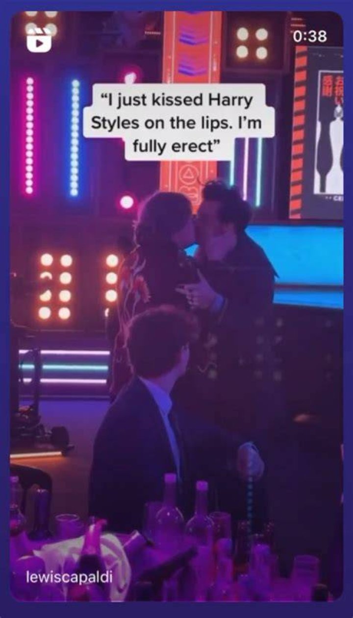 Rebel Wilson Harry Styles Kiss