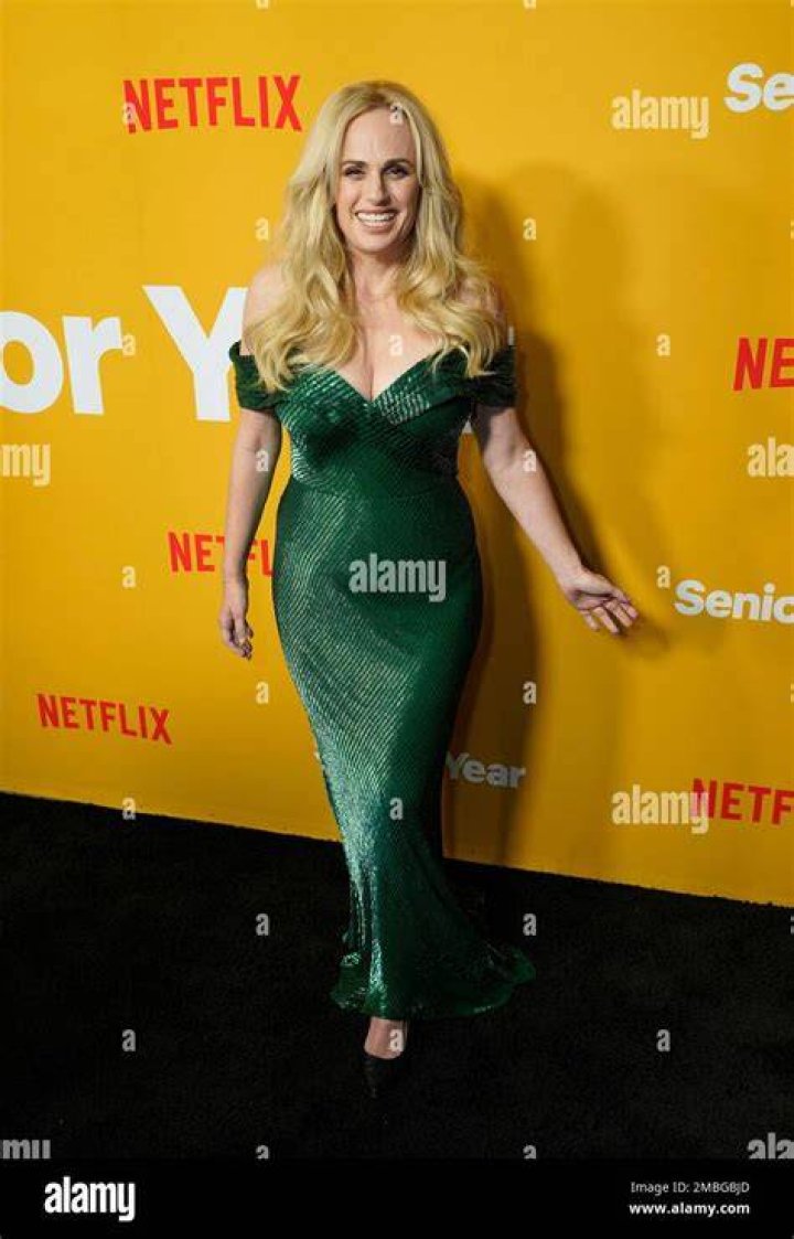 Rebel Wilson poses on the red carpet during the NFL Honors football awards show Tuesday, Feb. 2, 2021, in Los Angeles. (AP Photo/Marcio Jose Sanchez)