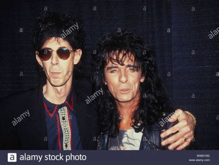 Ric Ocasek and Alice Cooper In 1989