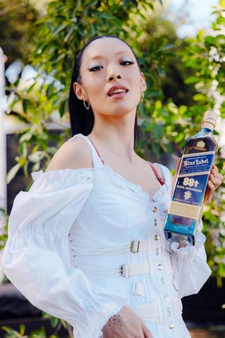 Rina Sawayama celebrates an epic performance backstage