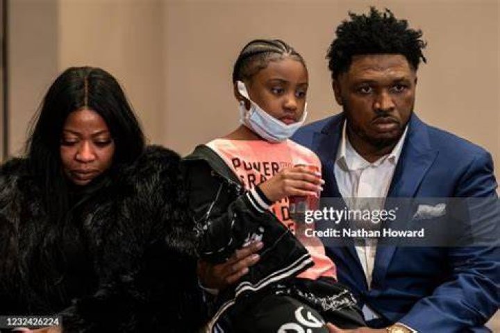 Roxie Washington holds Gianna Floyd, the daughter of George Floyd as they attend the funeral service for George Floyd at the Fountain of Praise church, Houston, Texas, USA, 09 June 2020. A bystander's video posted online on 25 May, appeared to show George Floyd, 46, pleading with arresting officers that he couldn't breathe as an officer knelt on his neck. The unarmed Black man later died in police custody and all four officers involved in the arrest have been charged and arrested. George Floyd Funeral in Houston, USA - 09 Jun 2020