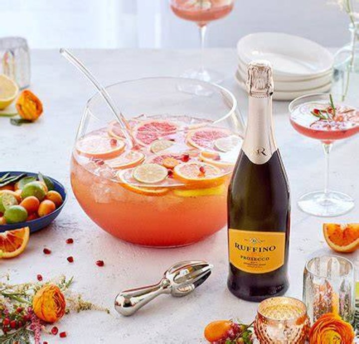 RUFFINO Citrus Pomegranate Prosecco Punch