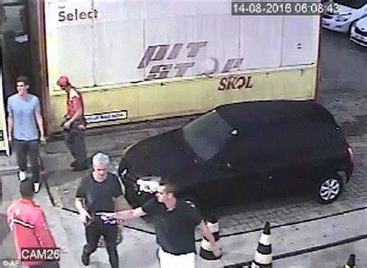 Ryan Lochte Caught Lying Robbery