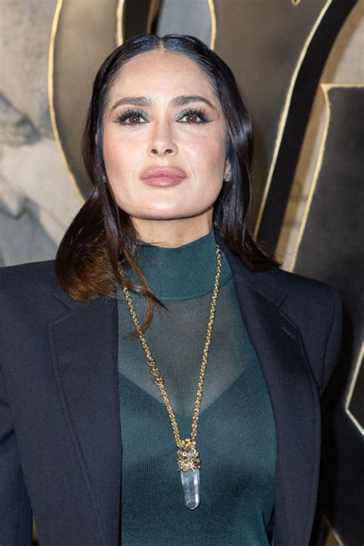 Salma Hayek At Saint Laurent