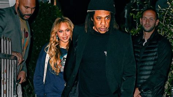 Santa Monica, CA - Singer Beyonc&eacute; and Jay-Z are smiles as they hold hands exiting Italian Restaurant Giorgio Baldi after having a romantic dinner date in Santa Monica. The duo dined at the Italian establishment in the private section away from everybody else and also away from Rapper Kanye West who happened to be in the same restaurant but on the side completely. They dined at the restaurant for almost two hours. Beyonce, 41, had her hair all done while wearing a blue skirt, a blue sweater, high heels and carrying a Louis Vuitton purse while Jay-Z wore white Puma sneakers, black trousers, a black Prada shirt underneath, a black long jacket and a black Puma beanie. Pictured: Beyonc&eacute; And Jay-Z BACKGRID USA 27 NOVEMBER 2022 BYLINE MUST READ: TPG / BACKGRID USA: +1 310 798 9111 / UK: +44 208 344 2007 / *UK Clients - Pictures Containing Children Please Pixelate Face Prior To Publication*