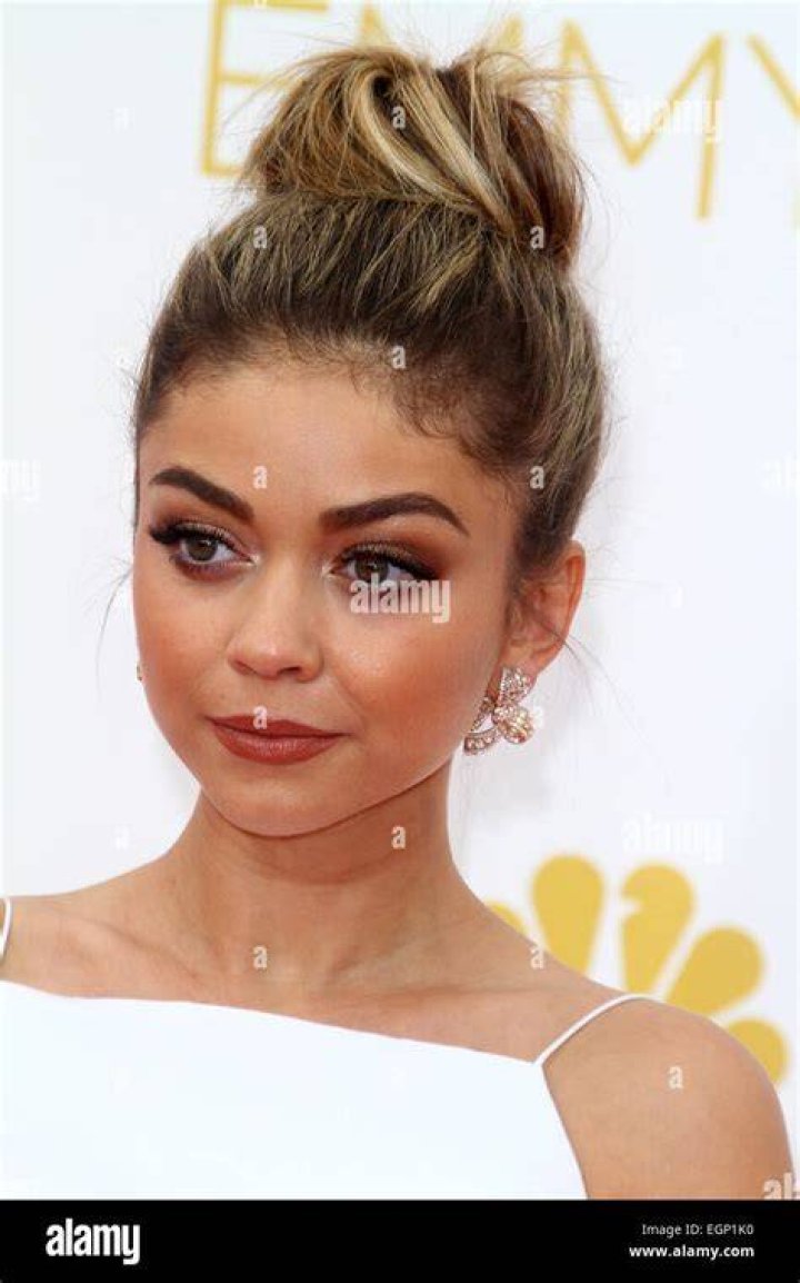 Sarah Hyland The 66th Annual Primetime Emmy Awards, Arrivals, Los Angeles, America - 25 Aug 2014 WEARING CHRISTIAN SIRIANO