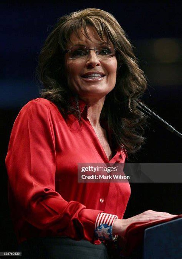 Sarah Palin, political commentator and former governor of Alaska, walks on the sideline before an NFL football game between the Seattle Seahawks and the Los Angeles Rams, in Seattle Los Angeles Rams v Seattle Seahawks, NFL football game, Seattle, USA - 15 Dec 2016