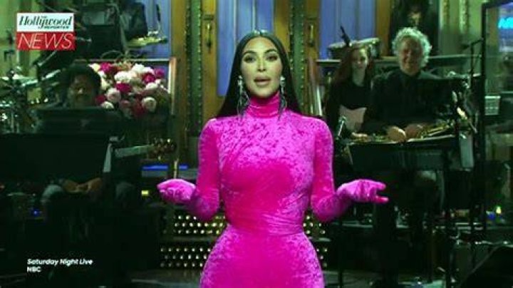 SATURDAY NIGHT LIVE -- "Kim Kardashian West" Episode 1807 -- Pictured: Host Kim Kardashian West during the monologue on Saturday, October 9, 2021 -- (Photo by: Rosalind O'Connor/NBC)