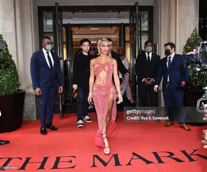 Saweetie Celebrity MET Gala Departures at The Mark Hotel, New York, USA - 13 Sep 2021