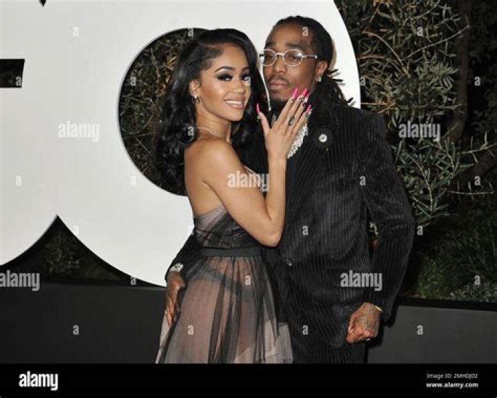 Saweetie, left, and Quavo arrive at the Billboard Music Awards on Wednesday, May 1, 2019, at the MGM Grand Garden Arena in Las Vegas. (Photo by Richard Shotwell/Invision/AP)