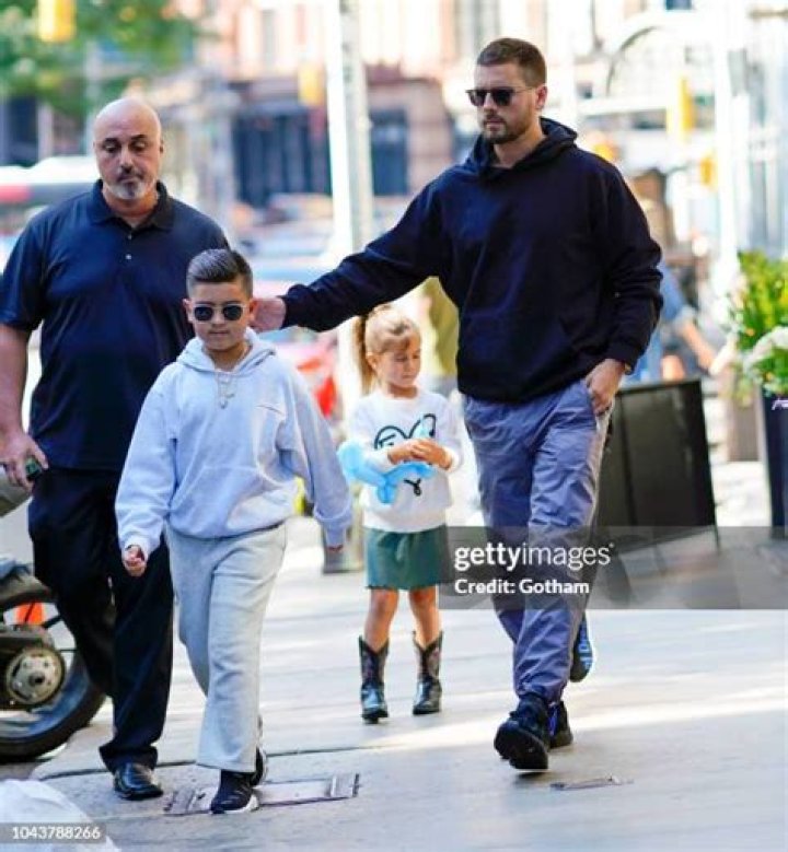 Scott & Penelope Disick Take A Walk