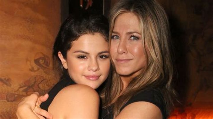Selena Gomez and Jennifer Aniston at the 81st Annual Golden Globe Awards, airing live from the Beverly Hilton in Beverly Hills, California on Sunday, January 7, 2024, at 8 PM ET/5 PM PT, on CBS and streaming on Paramount+. Photo: Francis Specker/CBS &copy;2024 CBS Broadcasting, Inc. All Rights Reserved.