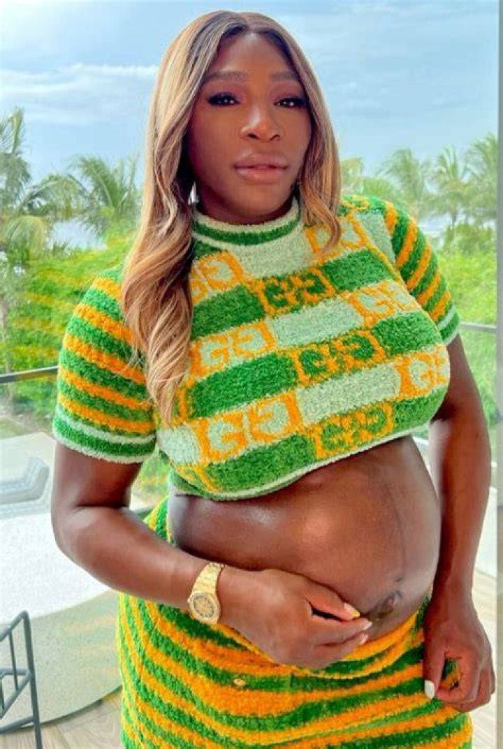serena williams belly