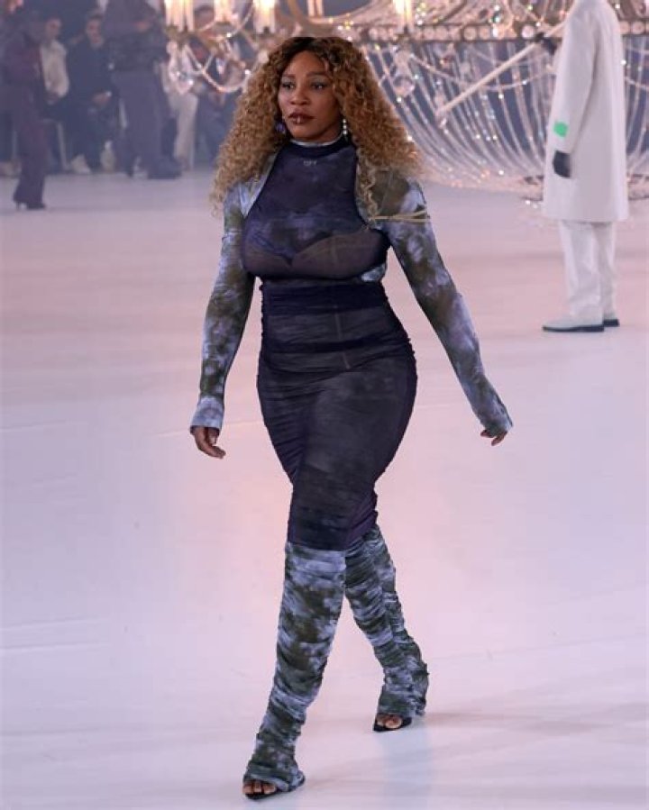 Serena Williams Walks Off-White
