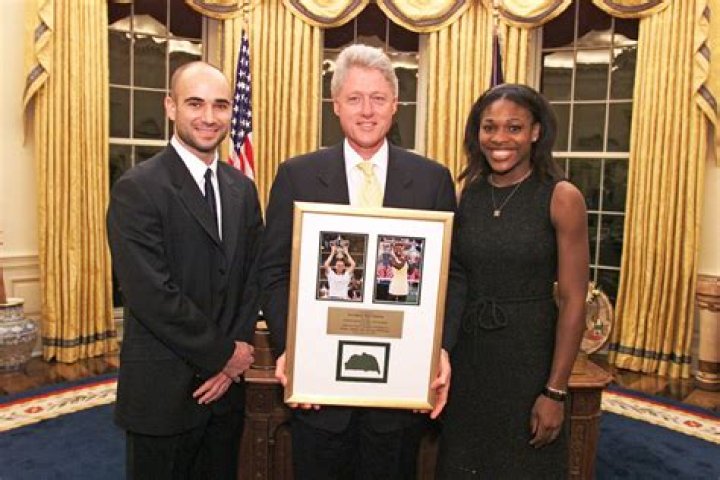 Serena Williams With President Bill Clinton