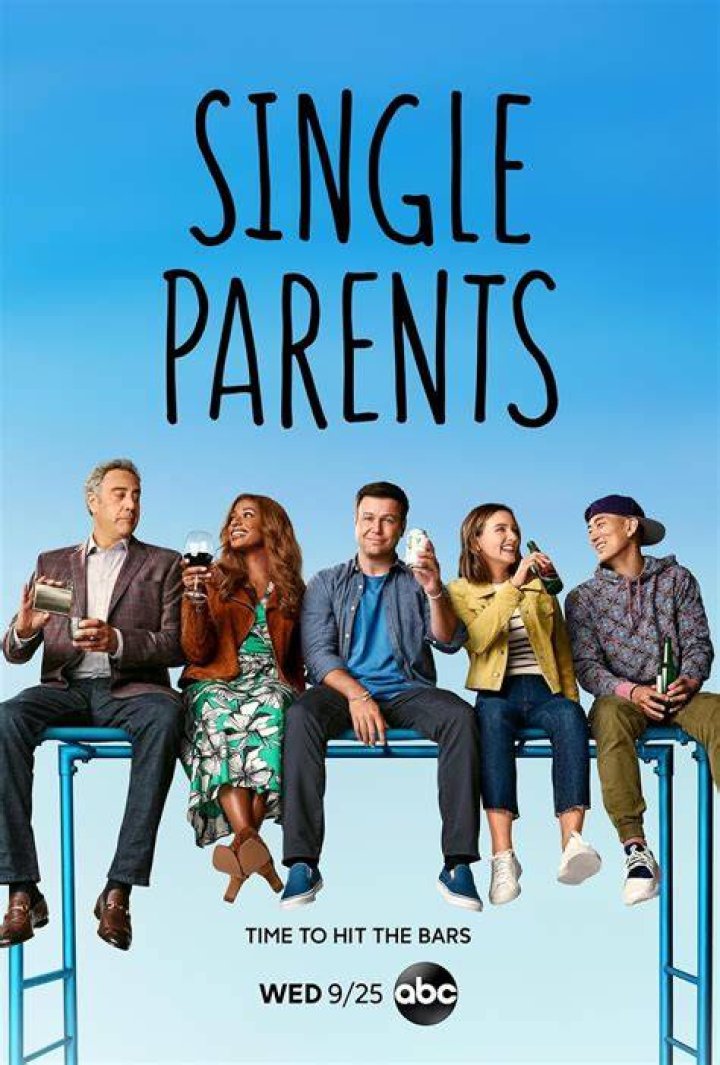 SINGLE PARENTS - ABC's "Single Parents" stars Brad Garrett as Douglas Fogerty, Kimrie Lewis as Poppy Banks, Taran Killam as Will Cooper, Leighton Meester as Angie D&rsquo;Amato, Jake Choi as Miggy Park, Mia Allan as Emma Fogerty, Ella Allan as Amy Fogerty, Devin Trey Campbell as Rory Banks, Marlow Barkley as Sophie Cooper, and Tyler Wladis as Graham D'Amato. (ABC/Brian Bowen Smith)