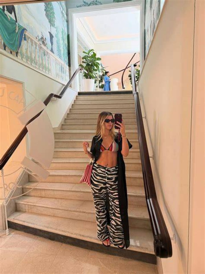 Sofia Richie In Animal Print Bikini