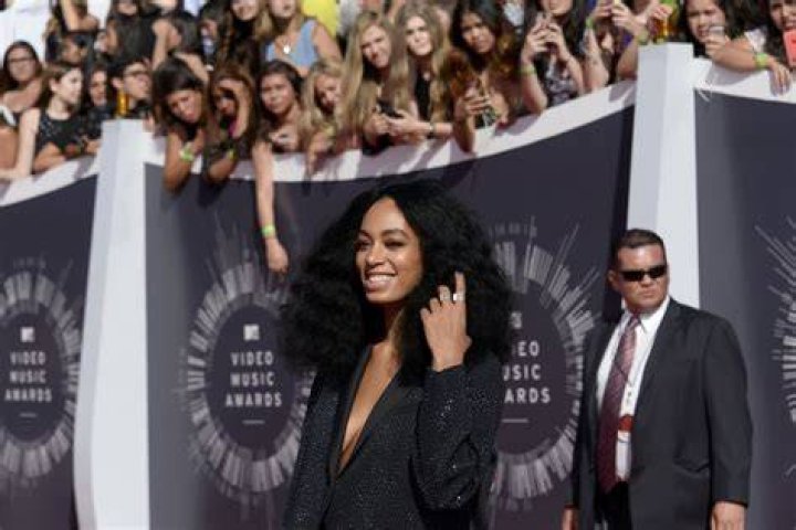 Solange Knowles MTV Video Music Awards Arrivals, Los Angeles, America - 24 Aug 2014 WEARING H & M HIGH-STREET