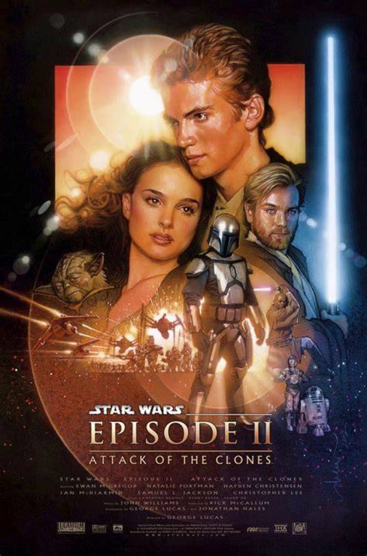 STAR WARS EPISODE II: ATTACK OF THE CLONES, Hayden Christensen, Natalie Portman, Ewan McGregor, 2002, Copyright 2002 Lucasfilm Ltd., courtesy Everett Collection