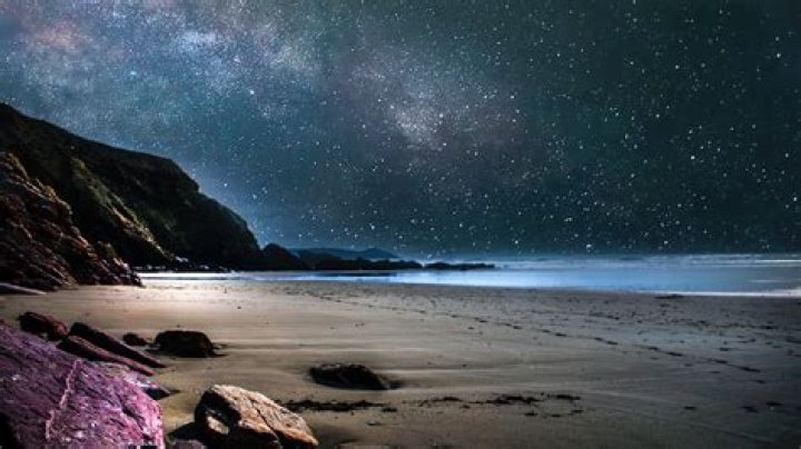 Stars At The Beach In The Winter