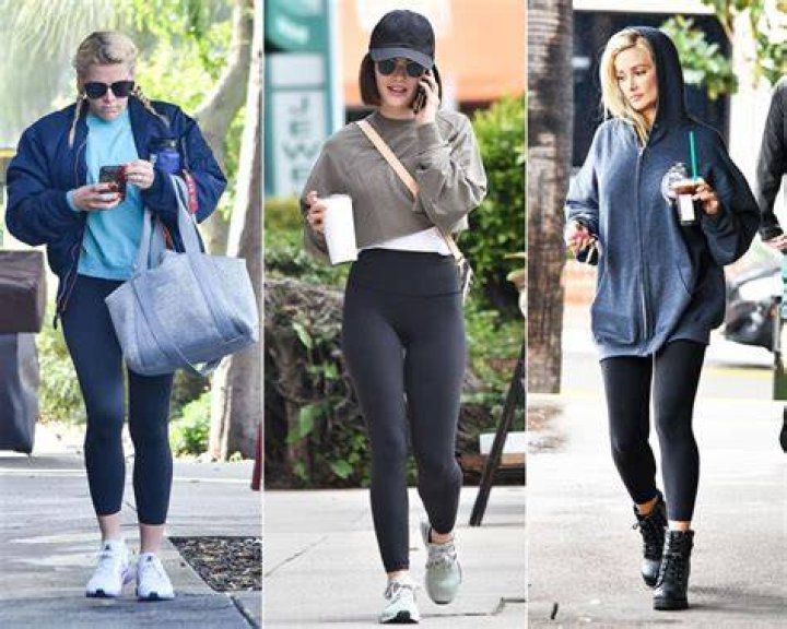 Stars Rocking Cozy Leggings & Sweatshirts During Quarantine