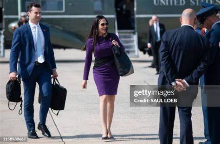 Stephanie Grisham Boards Air Force One