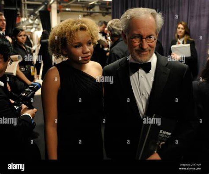 Steven Spielberg with daughters