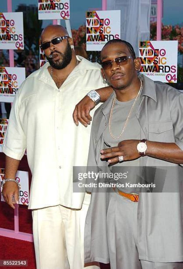 Suge Knight and guest MTV VIDEO MUSIC AWARDS, AMERICAN AIRLINES ARENA, MIAMI, FLORIDA, AMERICA - 29 AUG 2004 August 29 2004 Miami, FL. Marion 'Suge' Knight and guest . 2004 MTV VMA American Airlines Arena. Photo &reg; Jim Smeal/BEImages