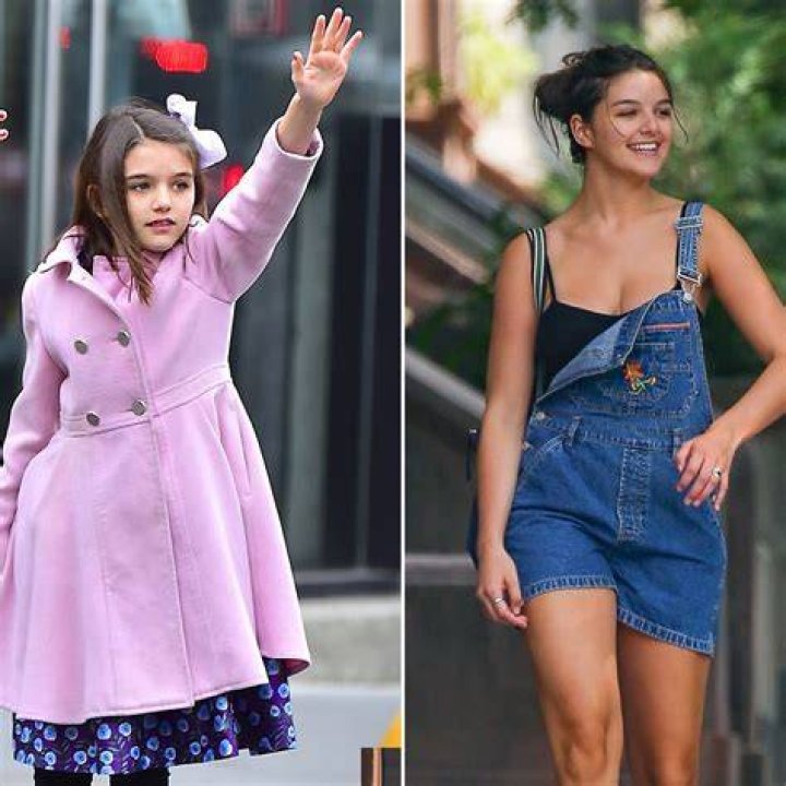 Suri Cruise on a scooter