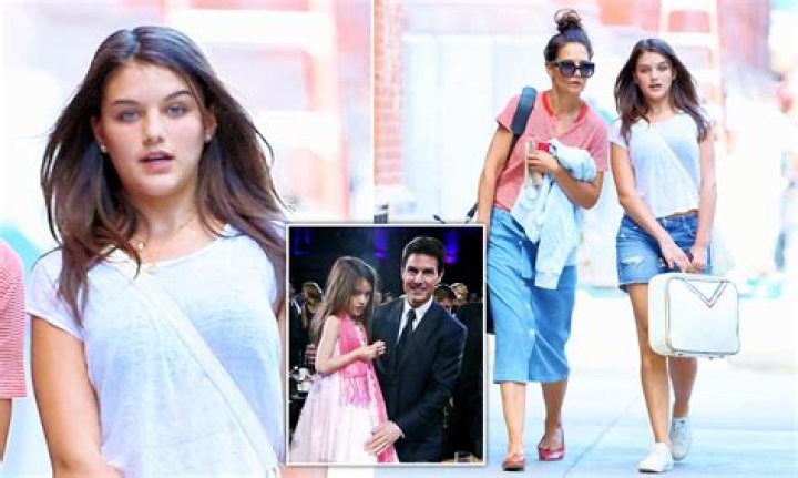 Suri Cruise seen taking a stroll with her puppy in NYC