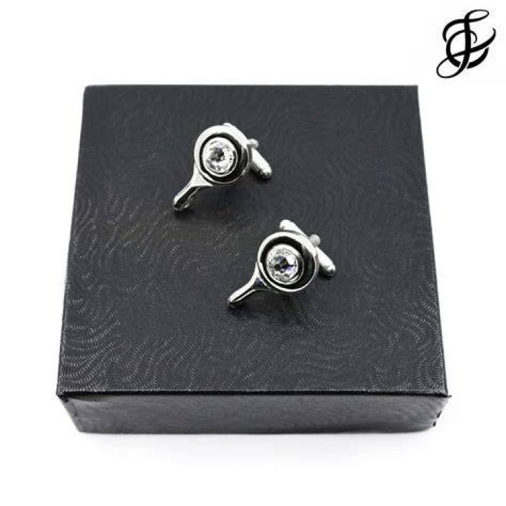 Swarovski Gear Cuff Links, $129, swarovski.com