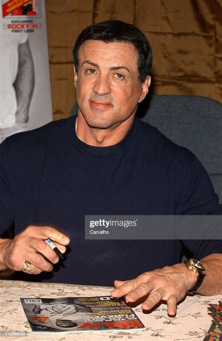 Sylvester Stallone At A 2005 Book Signing