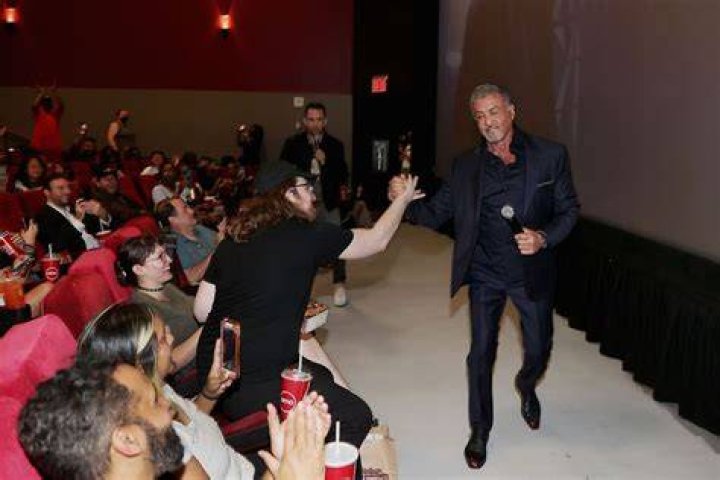 Sylvester StalloneSylvester Stallone surprises fans at a special screening of MGM and Prime Video's SAMARITAN,AMC Empire 25,New York, - 25 Aug 2022