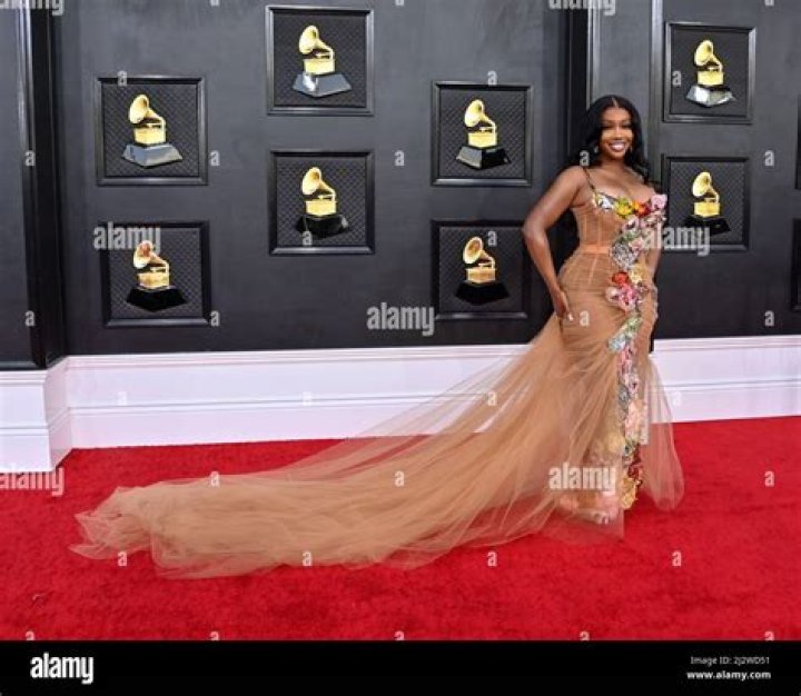 SZA arrives for the 64th annual Grammy Awards at the MGM Grand Garden Arena in Las Vegas, Nevada, USA, 03 April 2022. Arrivals - 64th Annual Grammy Awards, Las Vegas, USA - 03 Apr 2022