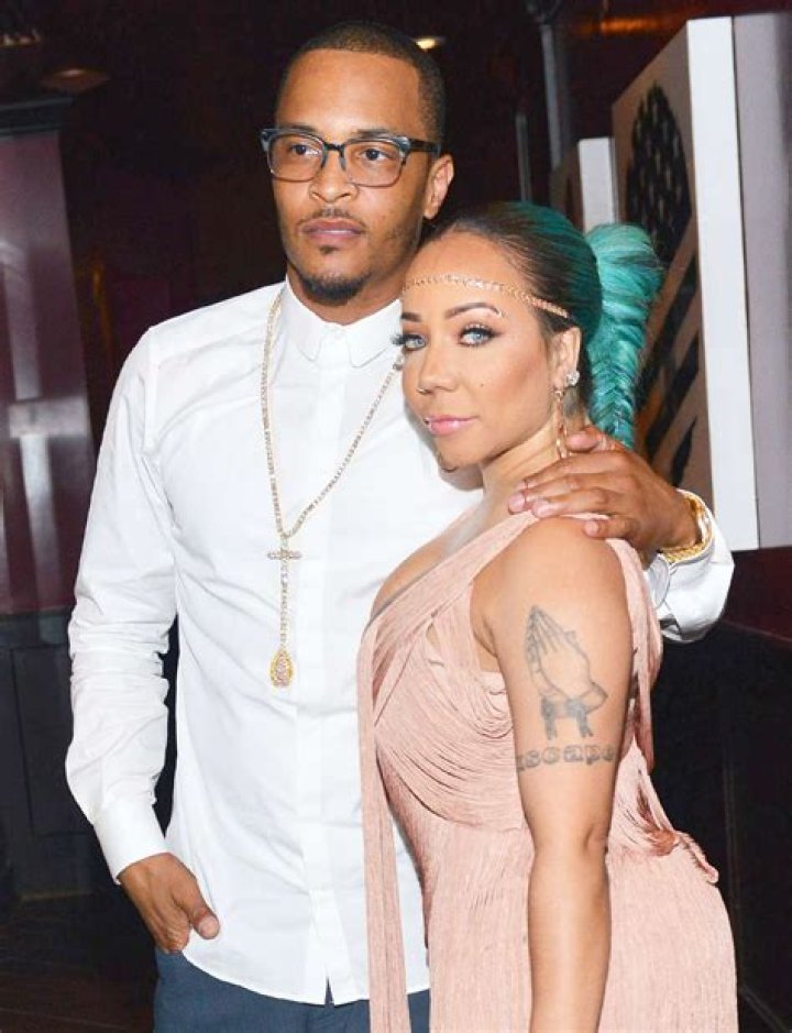 T.I. and Tameka 'Tiny' Cottle are seen in Los Angeles, California. NON-EXCLUSIVE July 14, 2019. 14 Jul 2019 Pictured: TI,Tameka Cottle. Photo credit: gotpap/Bauergriffin.com / MEGA TheMegaAgency.com +1 888 505 6342 (Mega Agency TagID: MEGA465833_001.jpg) [Photo via Mega Agency]
