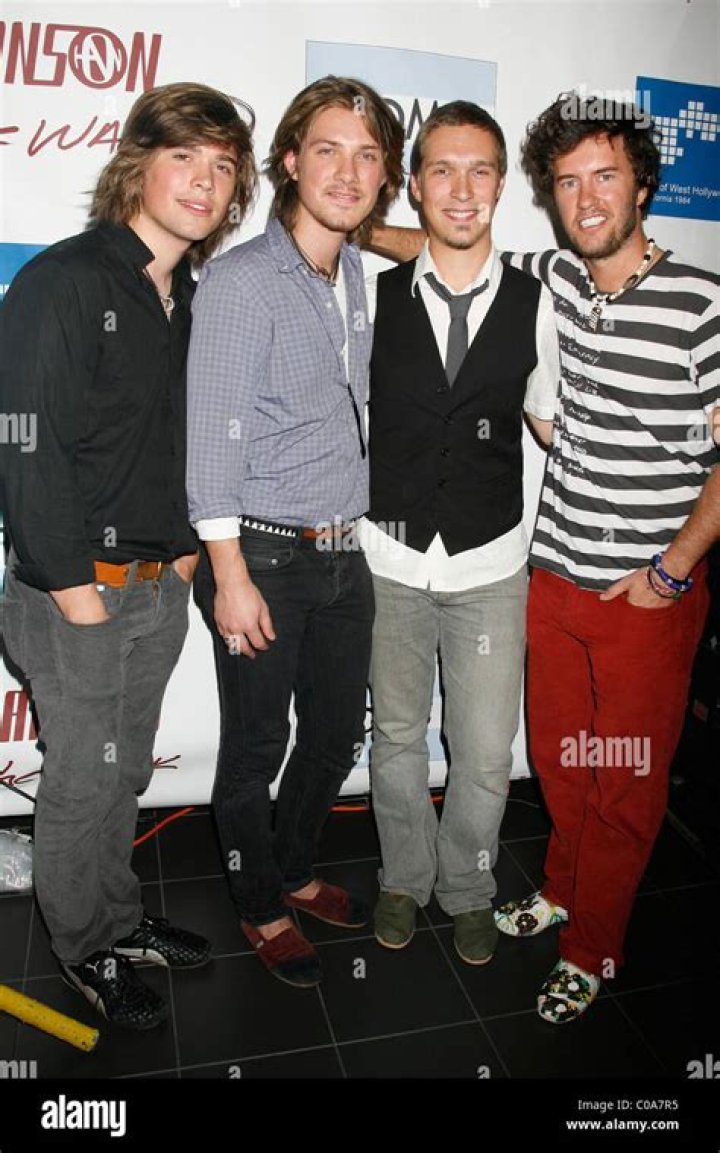 Taylor Hanson, Blake Mycoskie of Toms Shoes, Isaac Hanson and Zac Hanson Hanson take part in charity One Mile Walk to help end Poverty and AIDS in Africa, West Hollywood, Los Angeles, America - 30 Oct 2007