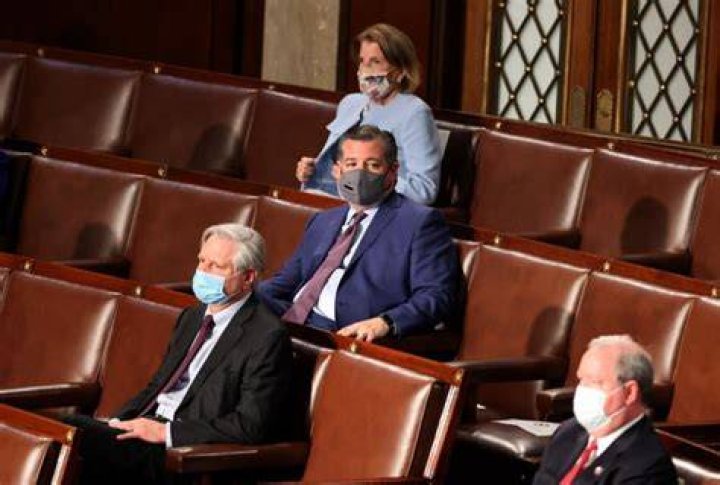 Ted Cruz during President Biden&rsquo;s address
