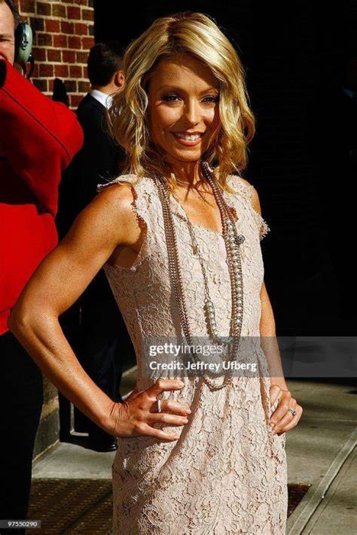 Television personality Kelly Ripa, second from left, poses with, left to right, her husband Mark Consuelos and their children Joaquin, Michael and Lola during a ceremony awarding Ripa with a star on the Hollywood Walk of Fame, in Los Angeles APTOPIX Kelly Ripa Honored With a Star on the Hollywood Walk of Fame, Los Angeles, USA - 12 Oct 2015