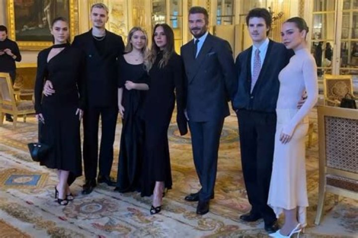 The Beckham Family At Paris Fashion Week