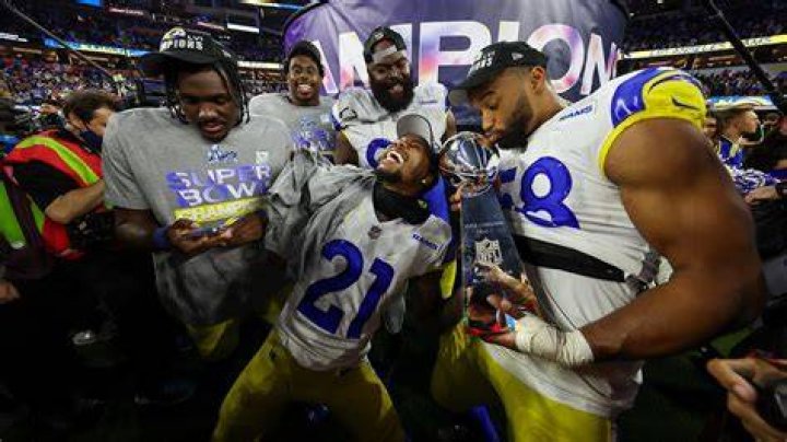 The Los Angeles Rams celebrate their Super Bowl championship with a victory parade held at the Los Angeles Coliseum's Olympic Plaza in South LA.Los Angeles Rams Super Bowl Victory Parade, Los Angeles Coliseum's Olympic Plaza, California, USA - 16 Feb 2022