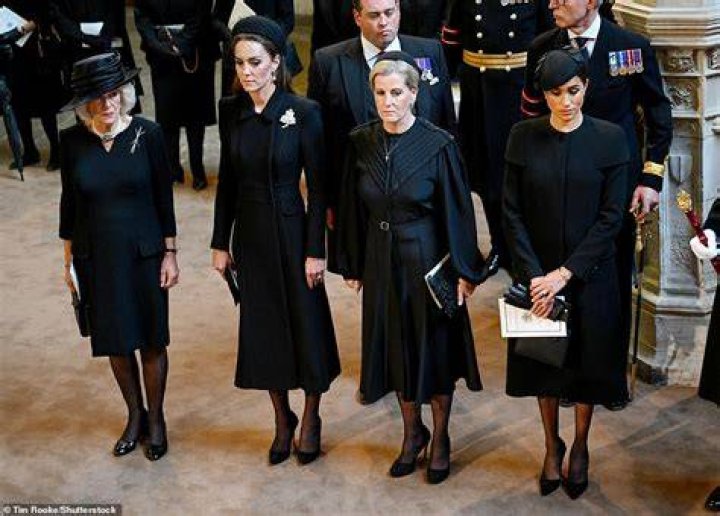 The royal family in mourning