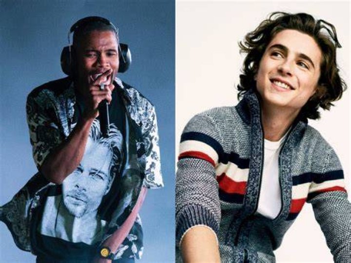 Timothee Chalamet and Frank Ocean in the front row Louis Vuitton show, Front Row, Fall Winter 2019, Paris Fashion Week Men's, France - 17 Jan 2019