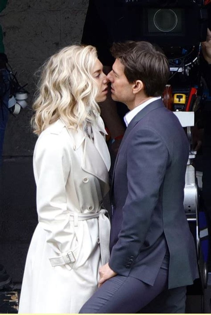 Tom Cruise Kisses Vanessa Kirby