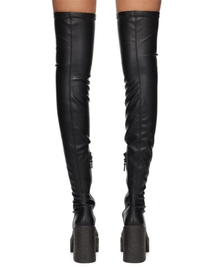 Top black over the knee boots