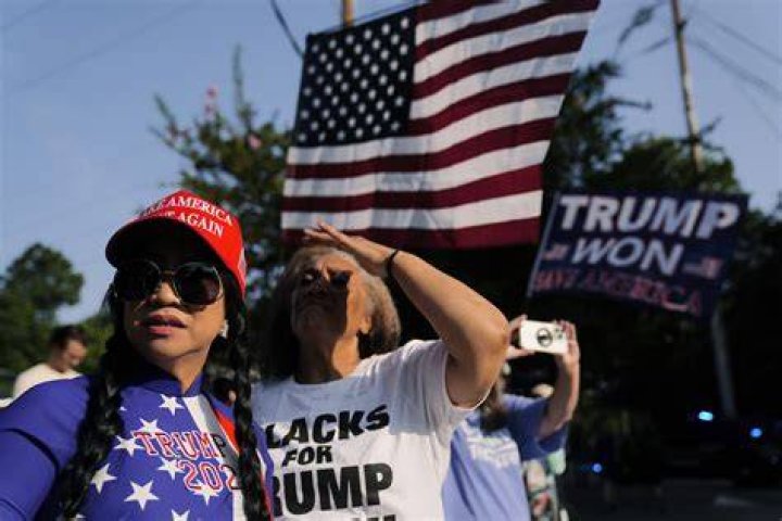 Trump supporters gather outside the Capitol, Wednesday, Jan. 6, 2021, in Washington. As Congress prepares to affirm President-elect Joe Biden's victory, thousands of people have gathered to show their support for President Donald Trump and his claims of election fraud. (AP Photo/Manuel Balce Ceneta)